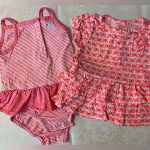 🛍🛍 BOGO!!! 🛍🛍 NWOT Bundle of 2 Bodysuits - Summer Wear 3-6m & 6m